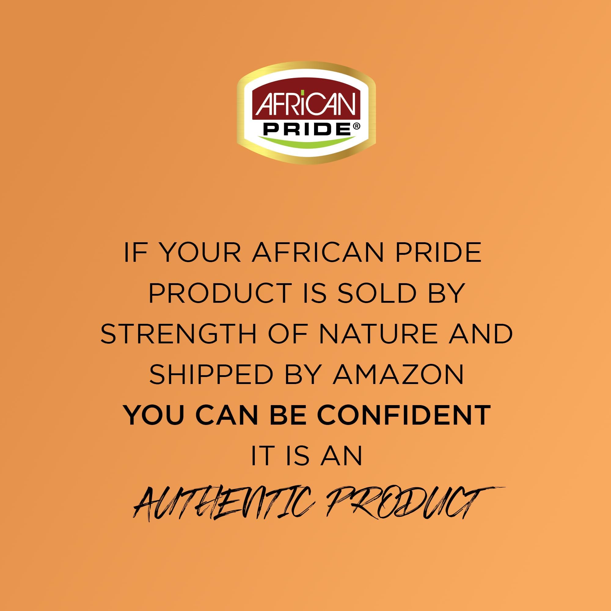 African Pride natural ingredients display with black castor oil, nourishing benefit