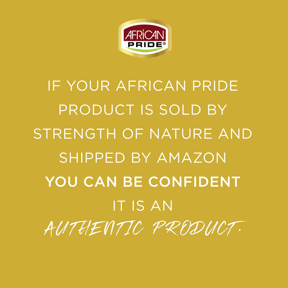 African Pride jar in hand demonstrating compact 2.25 oz size