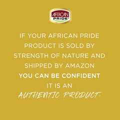 African Pride jar in hand demonstrating compact 2.25 oz size