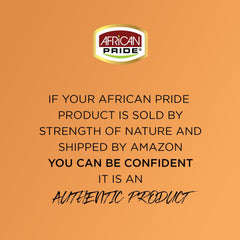 African Pride jar next to ruler showing 12oz size and travel practicality