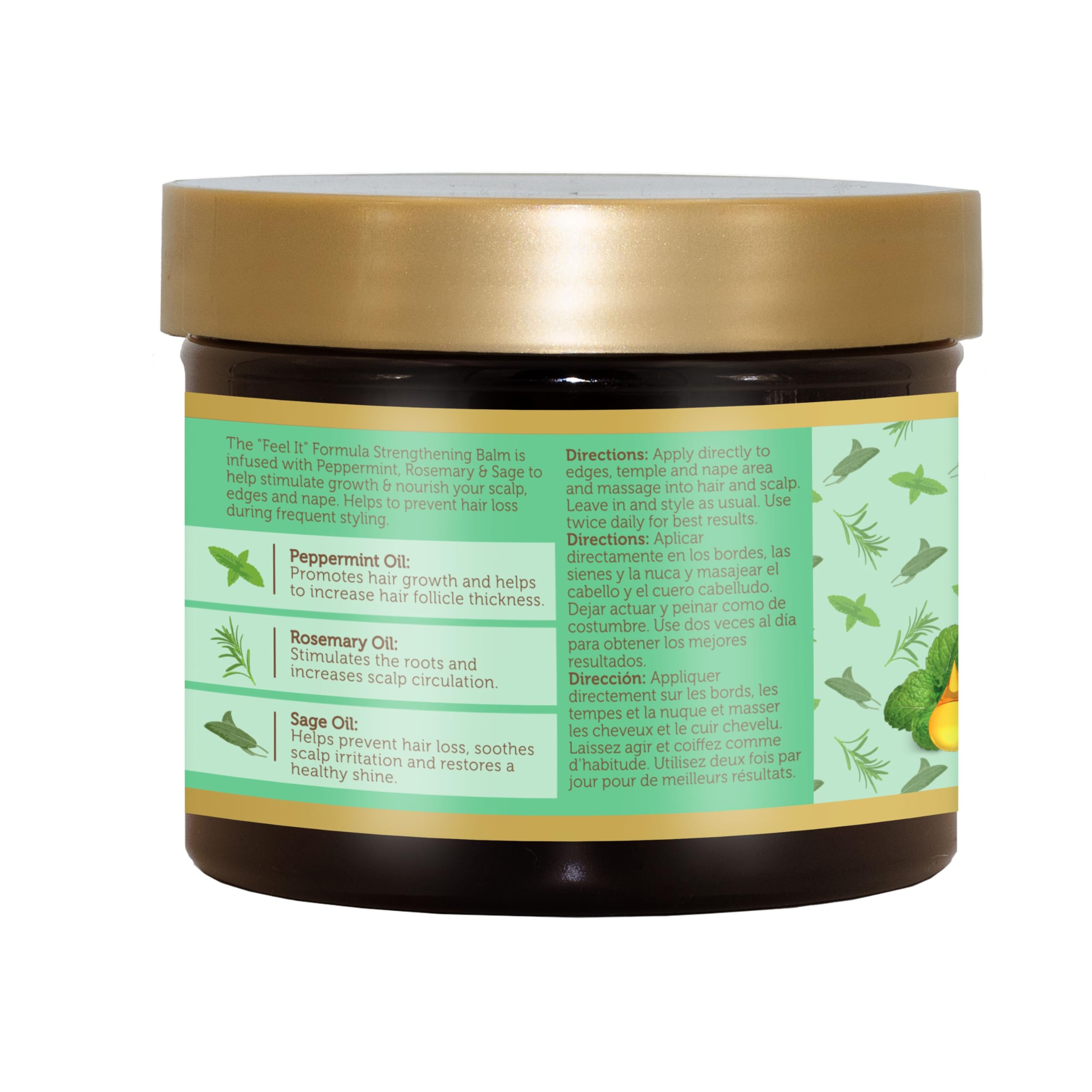 African Pride jar on bathroom shelf in lifestyle scene promoting daily care habit