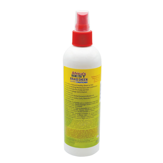 Africa's Best misting nozzle spraying hair for quick conditioning benefit