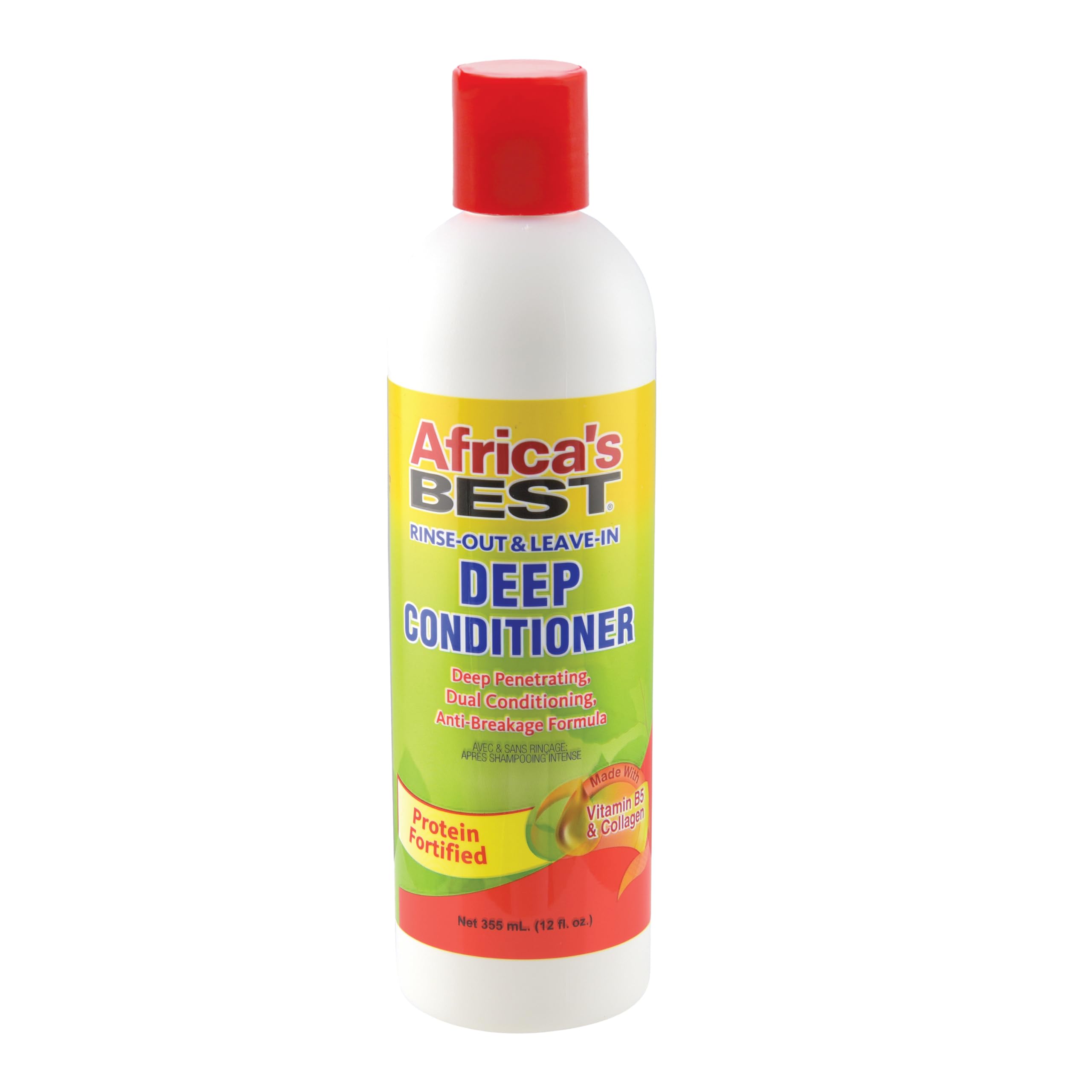 Africa's Best front packaging showing 12 oz bottle and product benefit of hydration