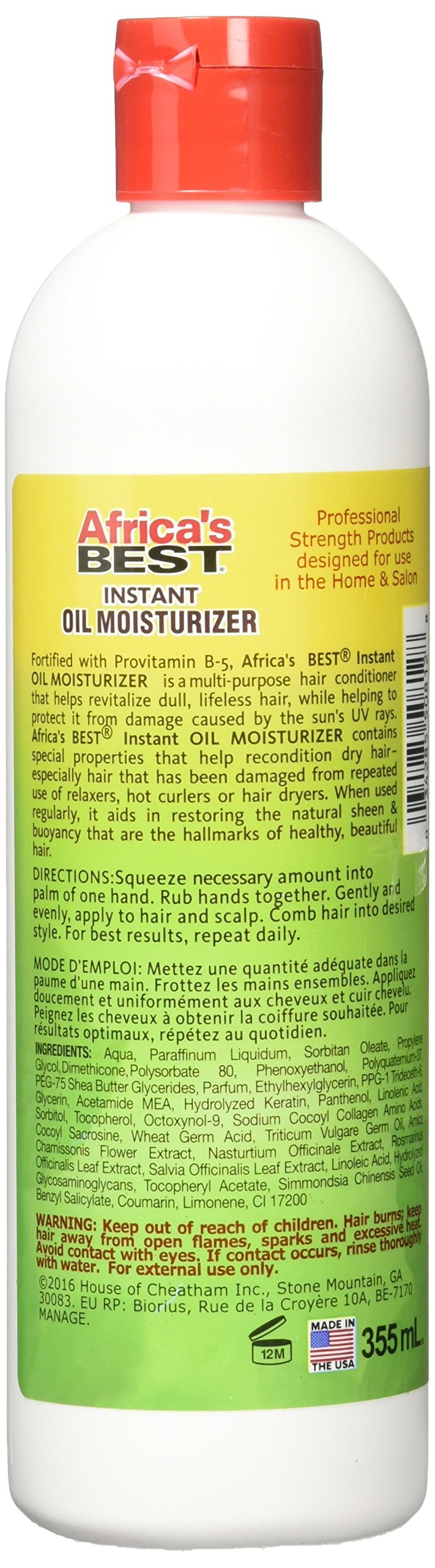 Africa's Best being smoothed into hair ends to add moisture and visible healthy sheen