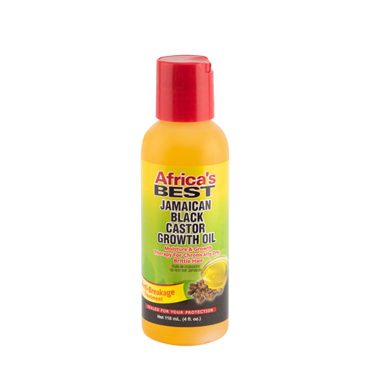 Africa's Best front bottle view showing label and 4oz size, highlights product benefits