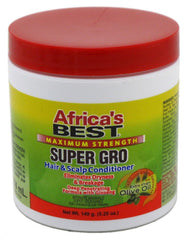 Africa's Best front packaging showing product jars and benefits for moisturized hair