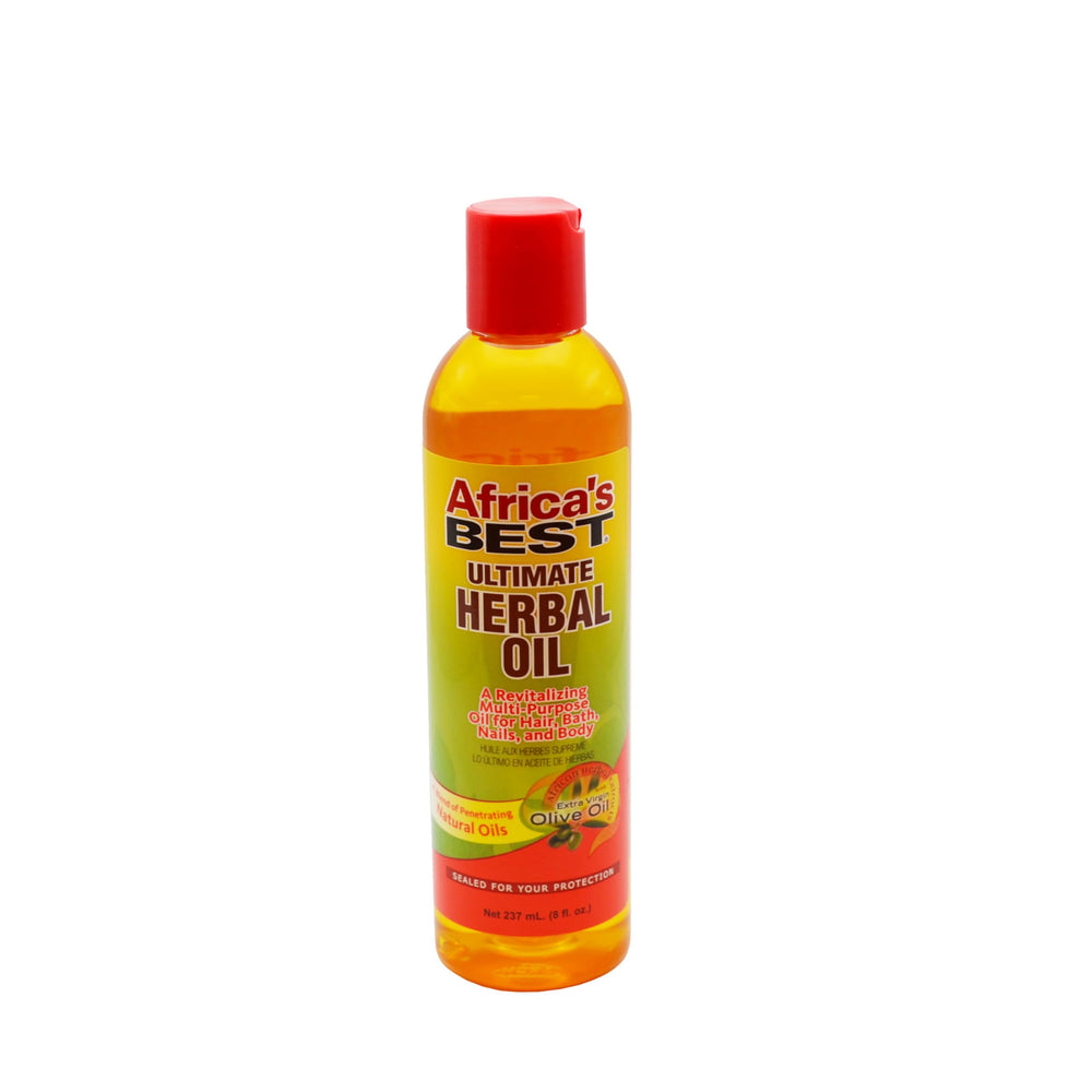 Africa's Best front bottle view showing label and 8 oz size, indicates versatile hydration