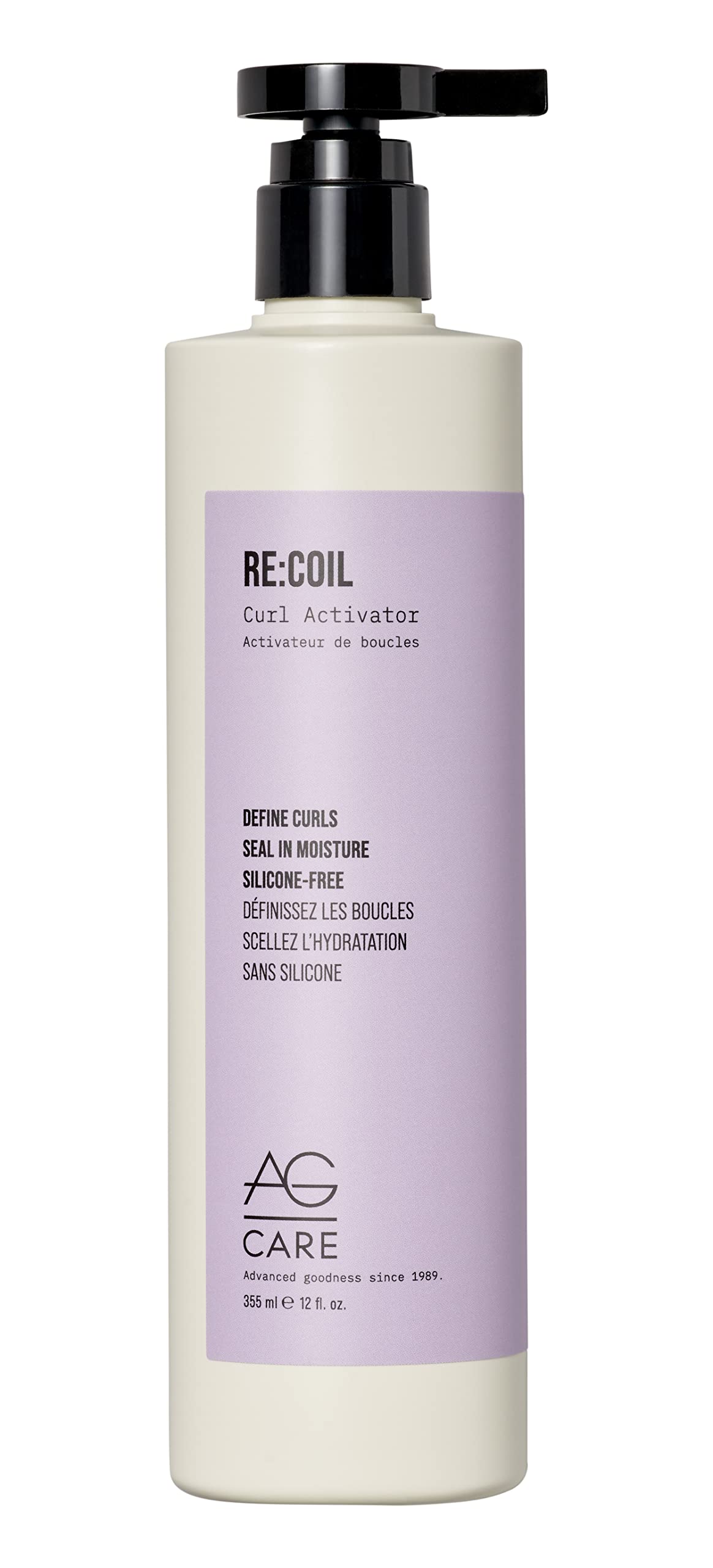AG Care front bottle view showing brand and curl cream benefit