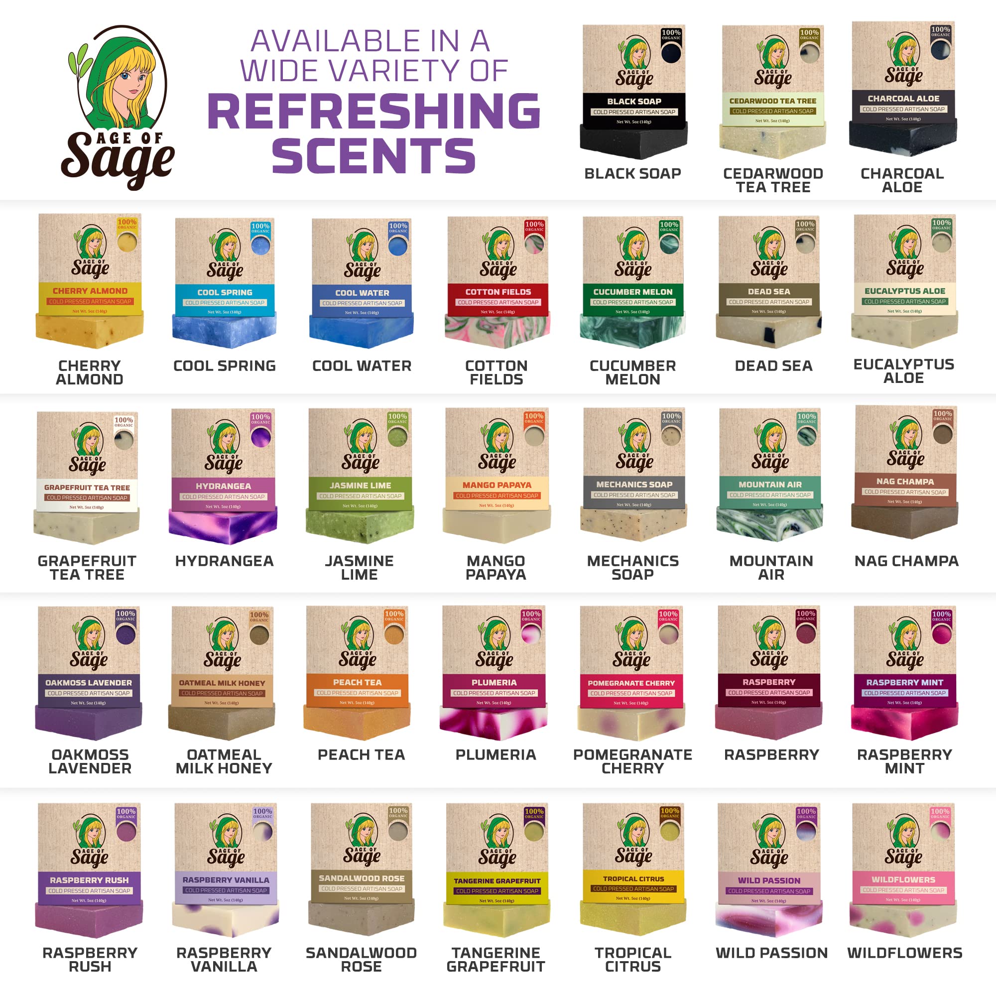 Age of Sage gift wrapped box in lifestyle scene conveying ready‑to‑give presentation benefit