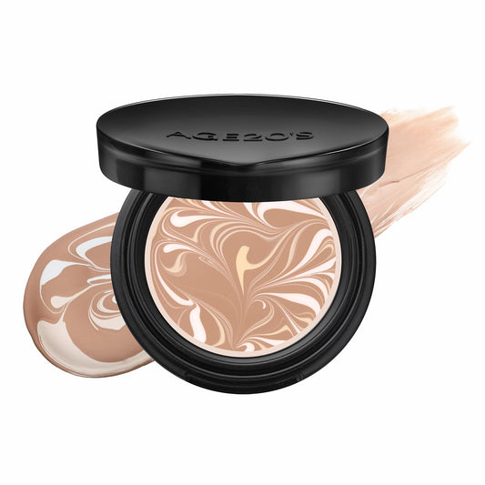 AGE20'S compact front view showing sleek travel-ready design and easy refill benefit