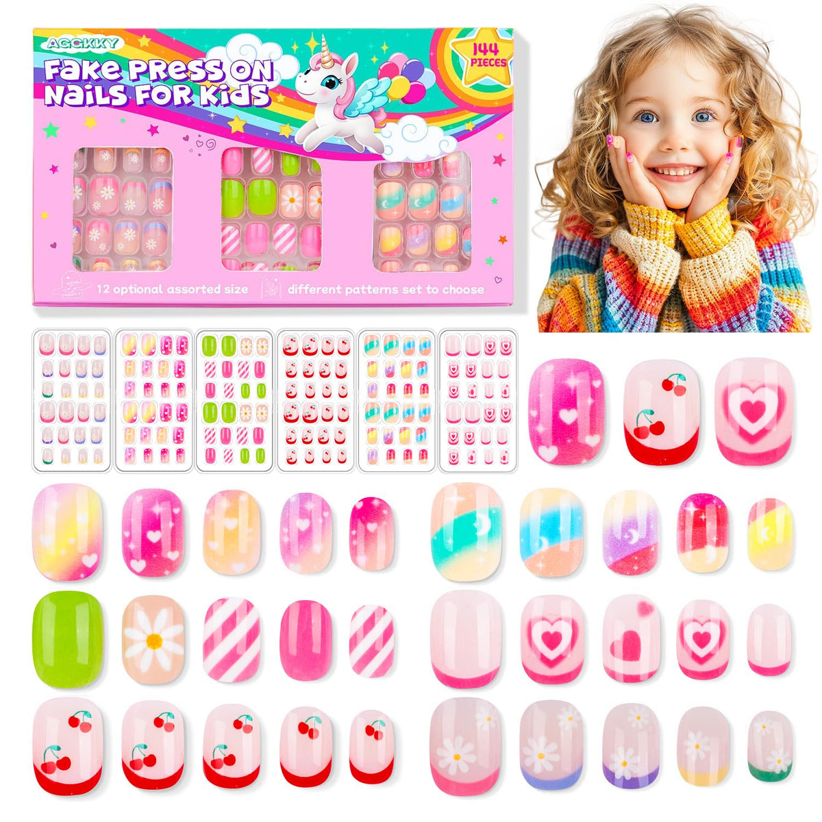 AGGKKY front packaging showing rainbow designs and neat gift box benefit quick gifting