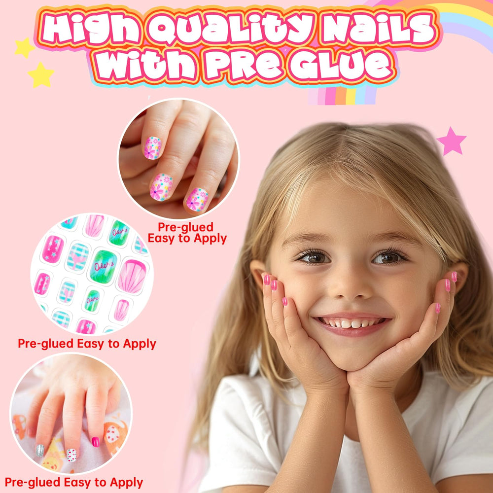 AGGKKY elegant gift box open with nails inside, ideal present-ready kit
