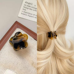 Agirlvct clip holding side bangs in place, quick tidy styling benefit