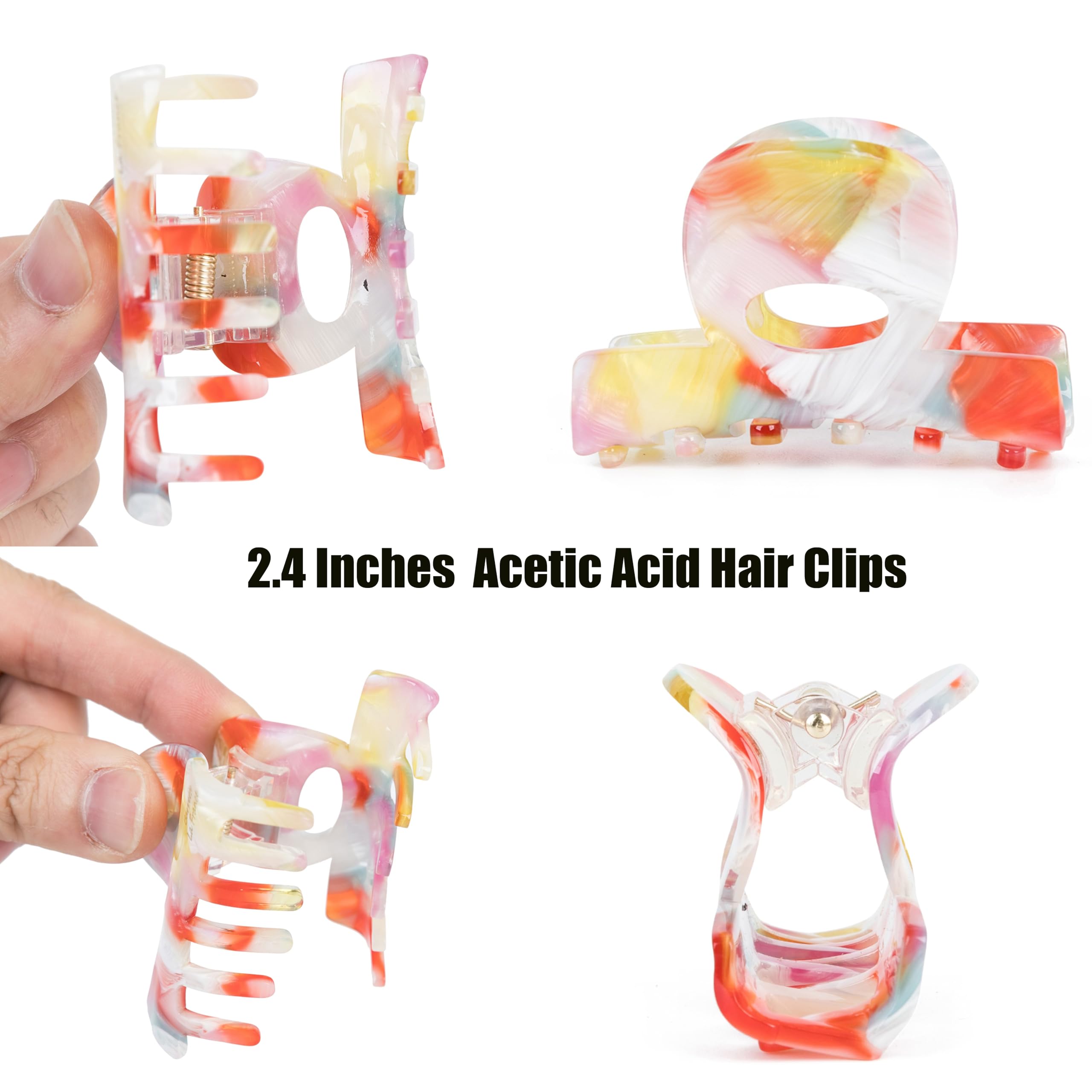 Agirlvct clips in hand showing 2.4-inch scale and travel-friendly benefit