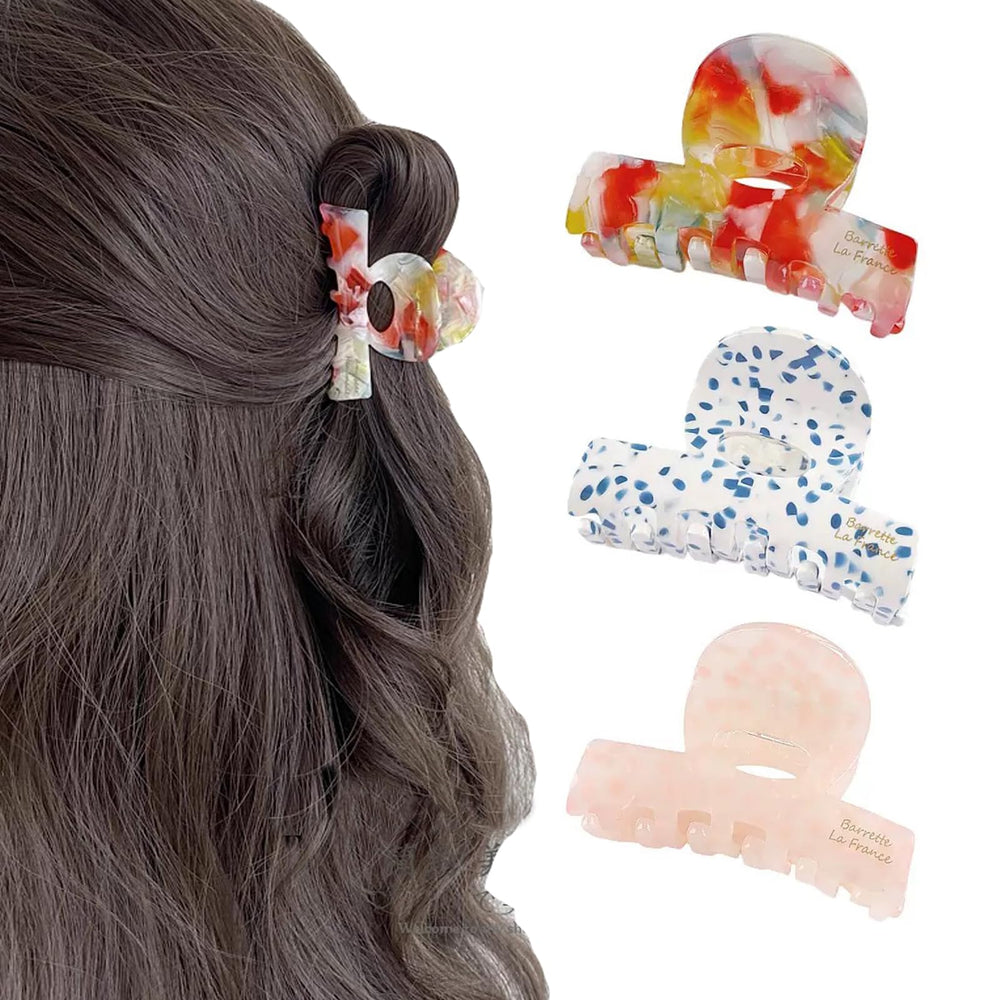 Agirlvct front packaging showing three compact acetate clips & ready-to-gift benefit