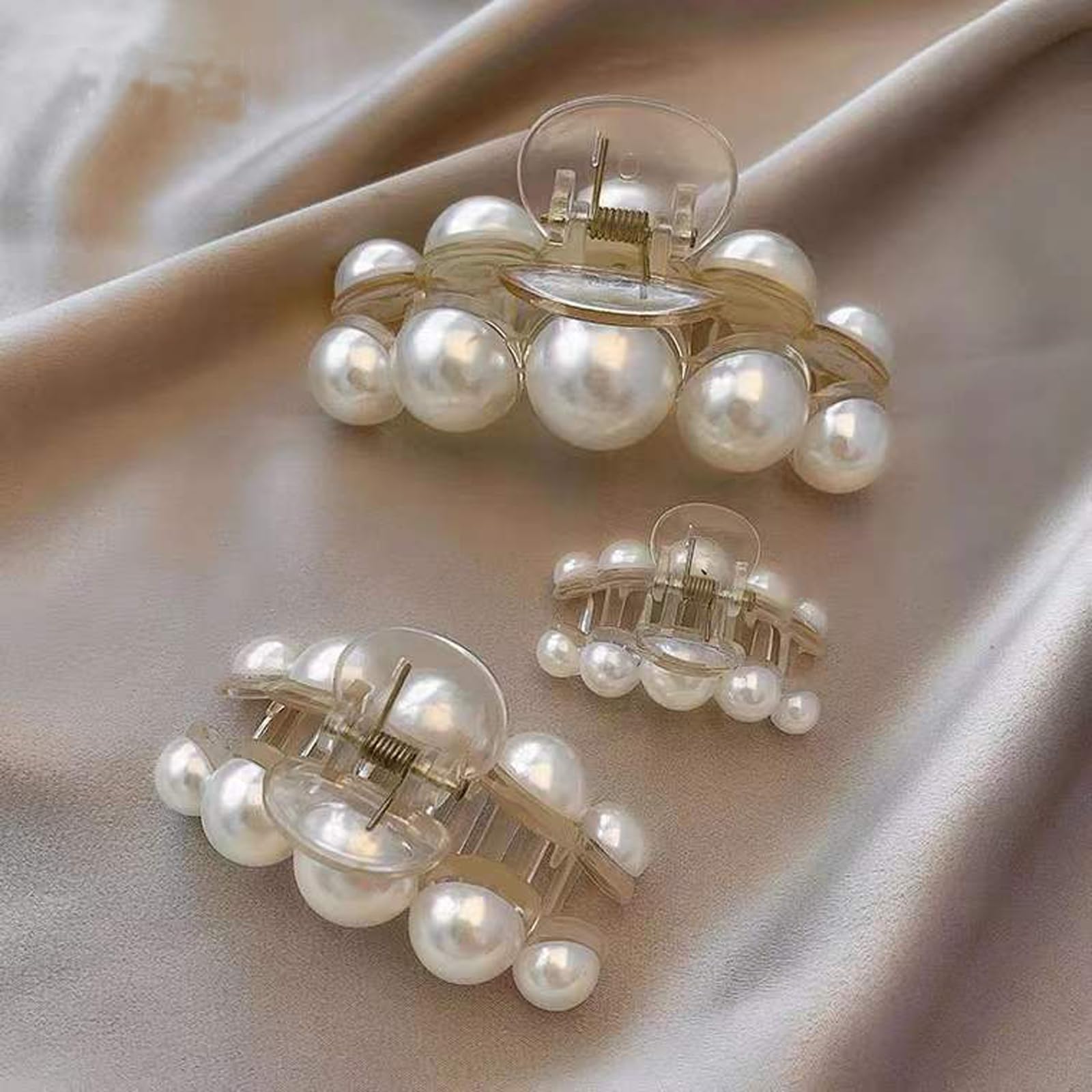 Agirlvct pearl clips styled with outfit showing versatile accessory for outfits