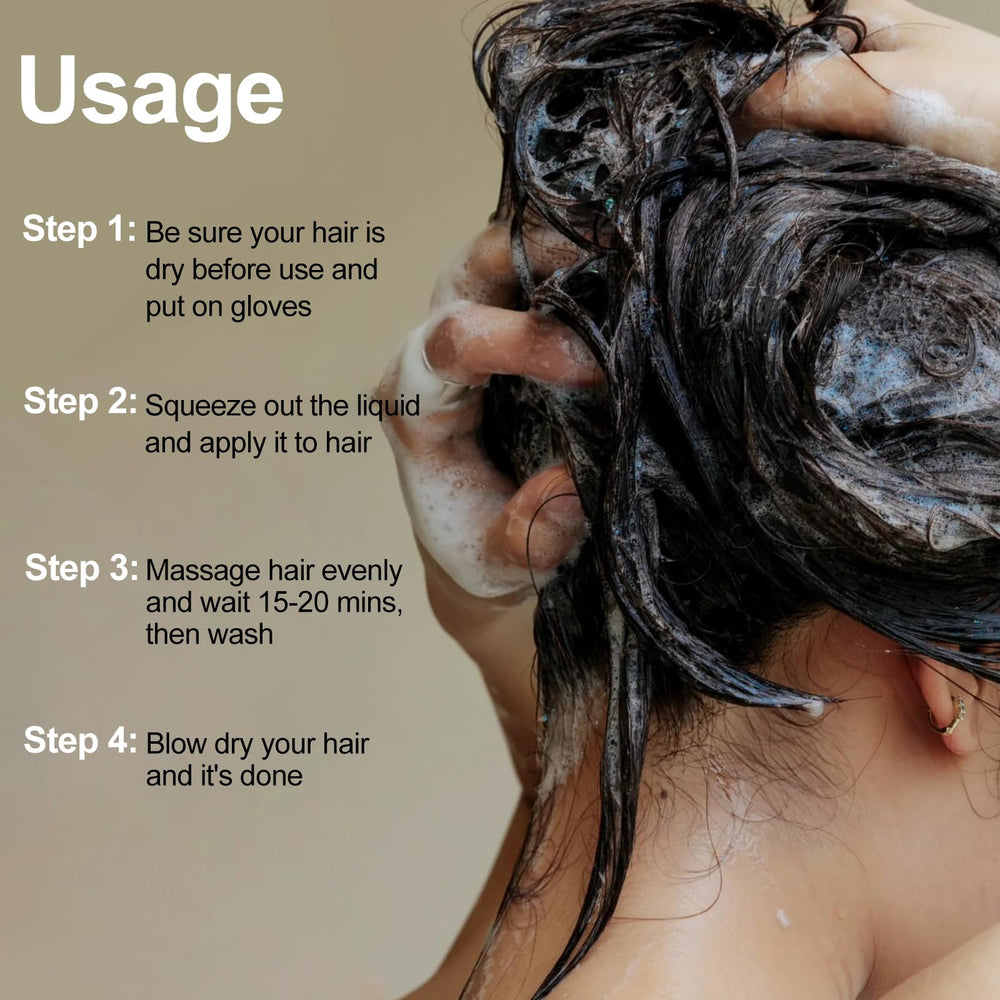 Agthyuve shampoo applied in shower showing simple use benefit