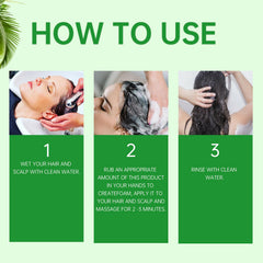 AGUPPO before and after hair showing fuller look and smoother texture