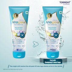 AHAGLOW gel texture close-up illustrating smooth consistency and gentle spread