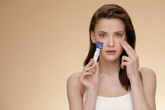 AHAVA Dead Sea Naturals application on under-eye demonstrating smoothing effect