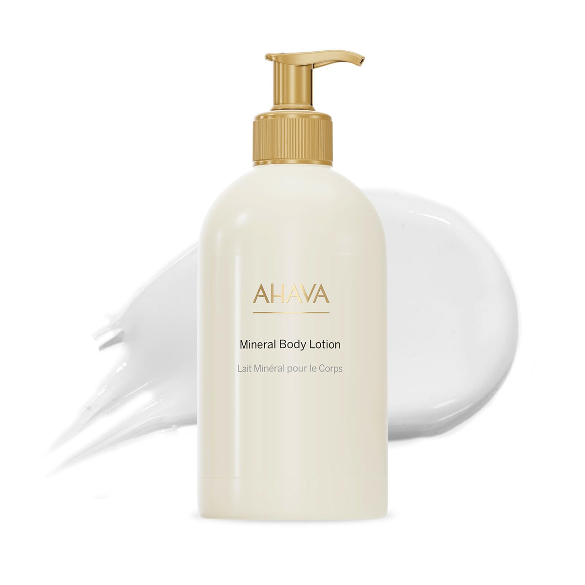 AHAVA front bottle view showing clean design and easy pump