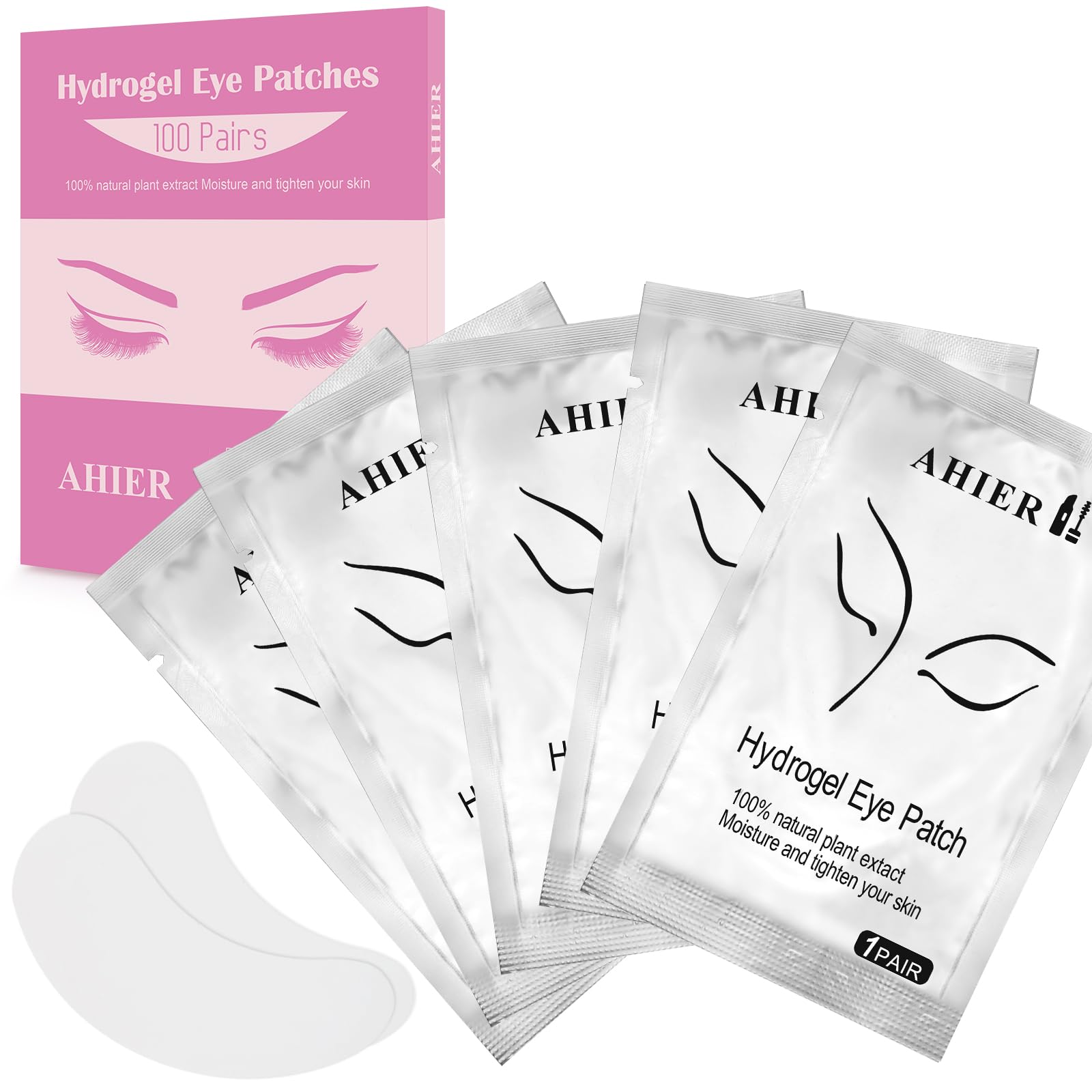 AHIER hydrogel pad close-up texture showing smooth lint-free surface