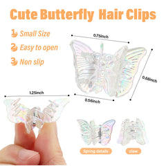 AHONEY butterfly clip securing half-up hairstyle for playful Y2K look and hold
