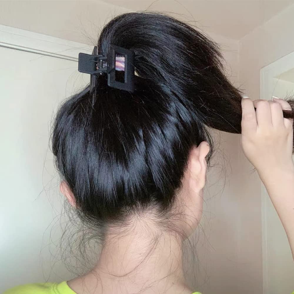 AHONEY clip securing thick hair demonstrating strong hold without breakage