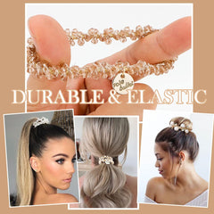 AHONEY close-up of pearl and crystal bead detail highlighting craftsmanship and smooth finish