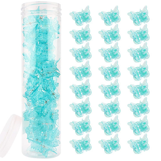 AHONEY front packaging clear box showing 60 blue butterfly clips for tidy storage