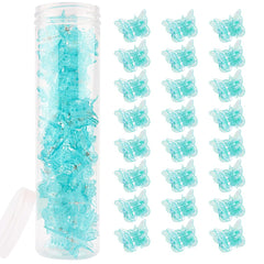 AHONEY front packaging clear box showing 60 blue butterfly clips for tidy storage