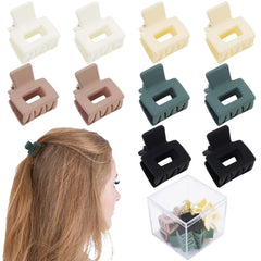 AHONEY front packaging box showing ten mini matte jaw clips and storage benefits