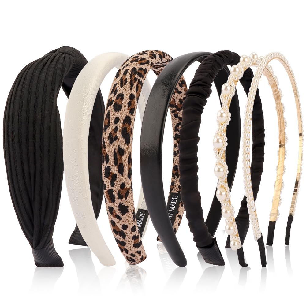AHONEY pack front view showing seven headband styles and easy selection benefit