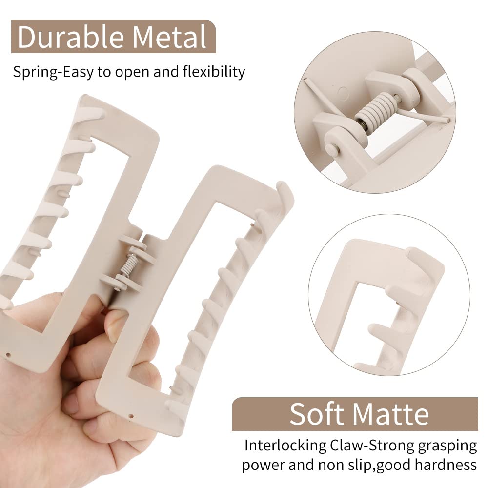 AHONEY clip holding high ponytail showing reliable hold during activity