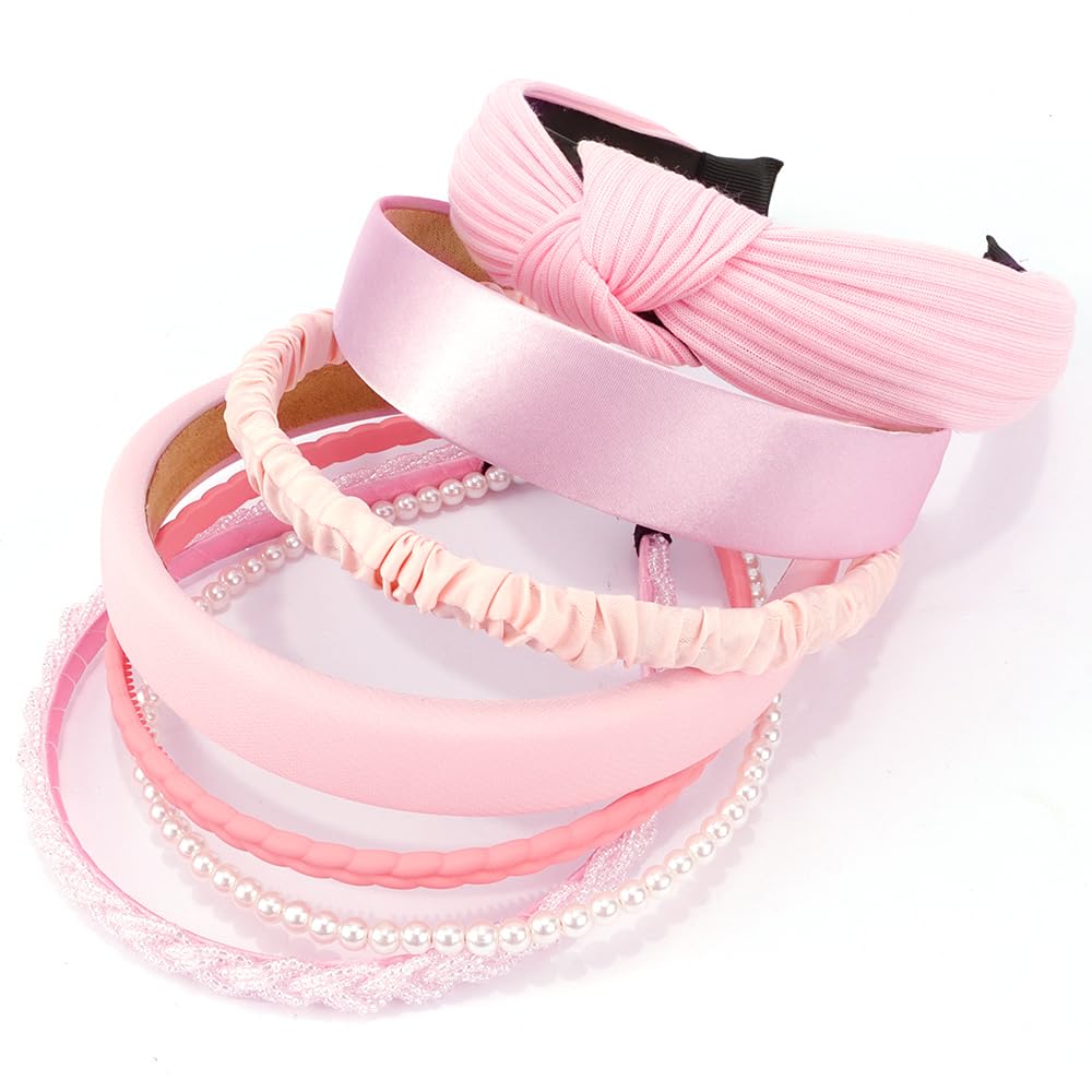 AHONEY knotted and thin headbands arranged to show style options