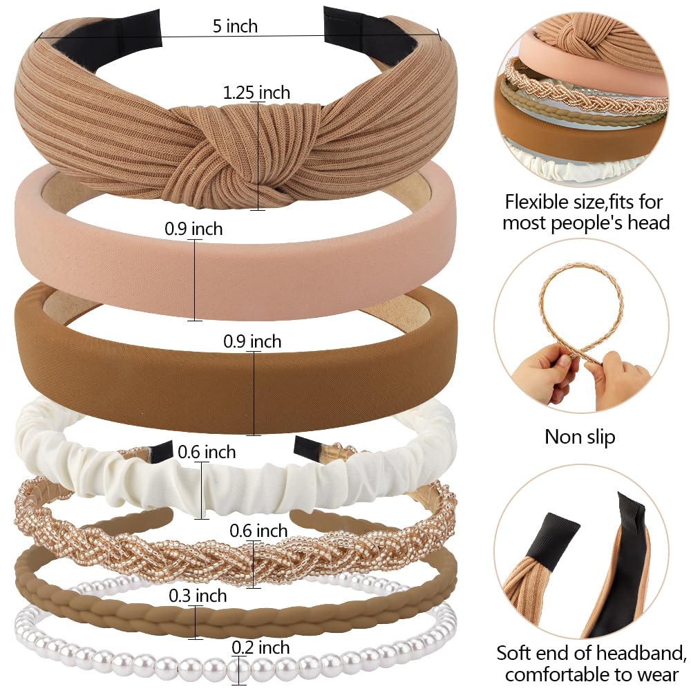 AHONEY knotted headband worn by model offering stylish everyday polish