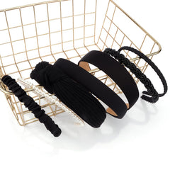 AHONEY padded wide headband profile showing volume and vintage style