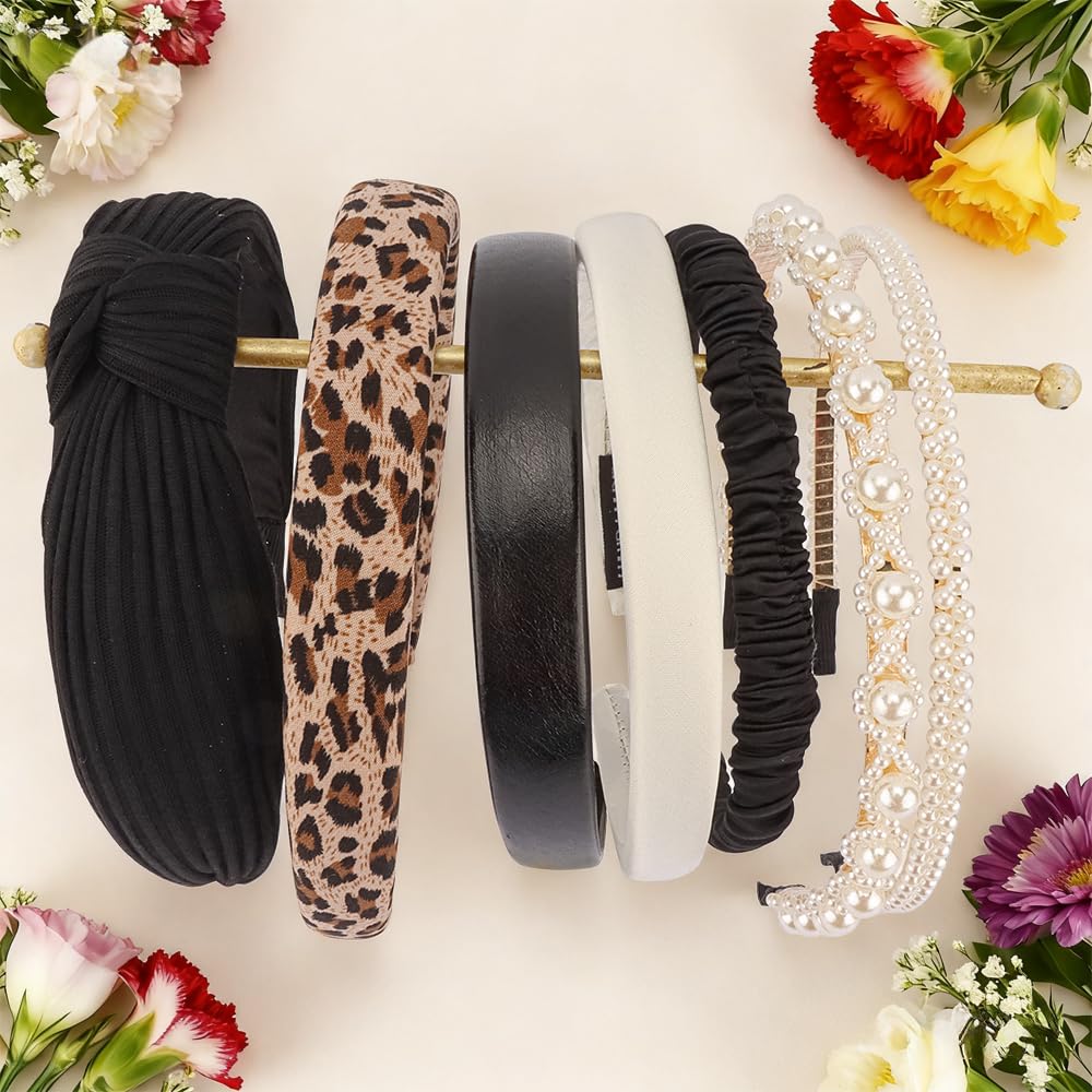 AHONEY pearl-embellished headband highlighting dressy, event-ready flair