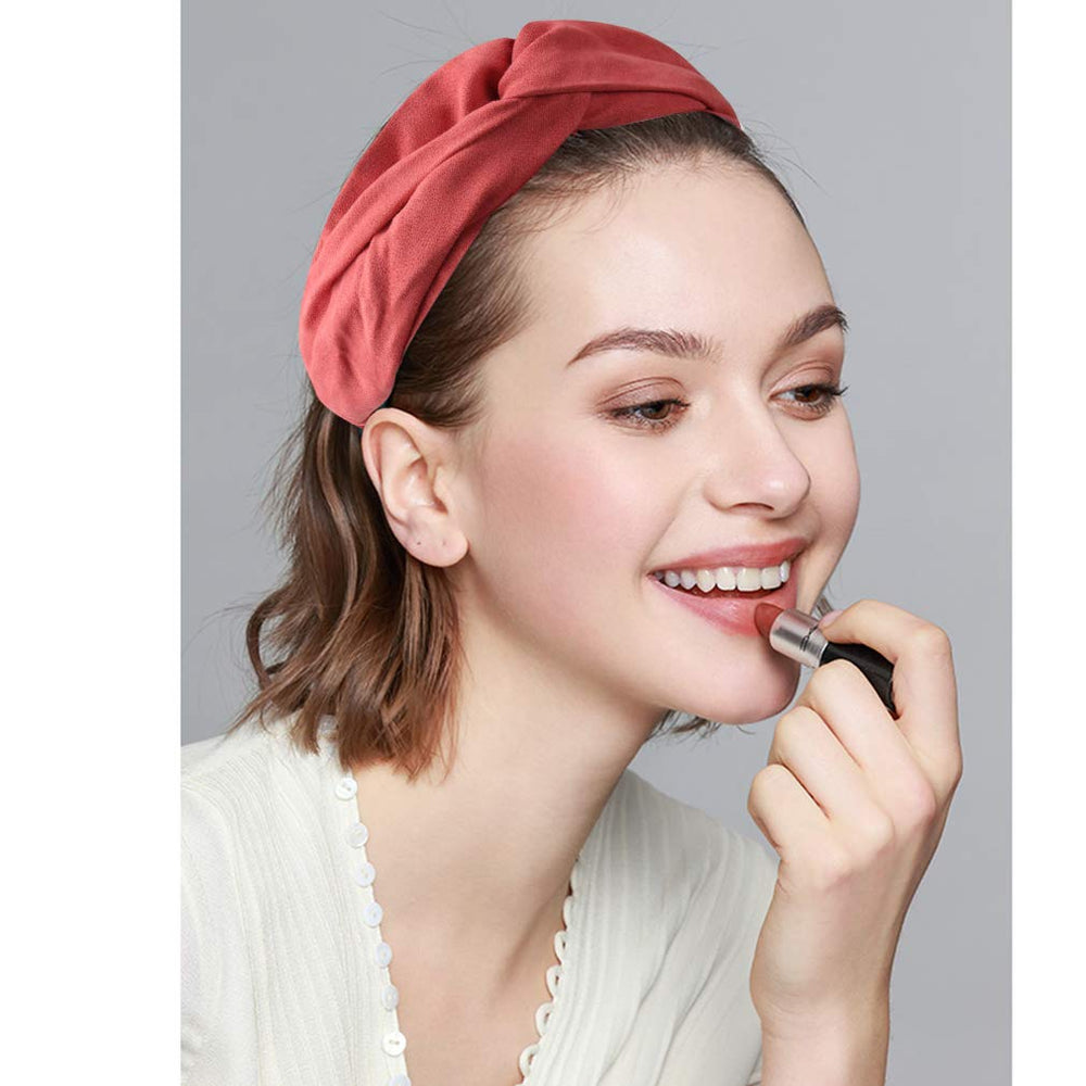 AHONEY headband beside ruler illustrating size and stretch fit clarity