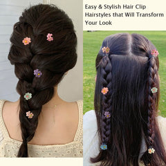 AHONEY square clip securing a braid to show reliable grip and decorative effect