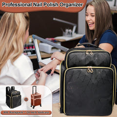 ahzske mobile technician using backpack on client visit efficiently