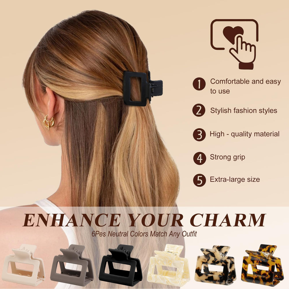 AIBFRID clips securing a half-up hairstyle demonstrating secure hold and everyday style