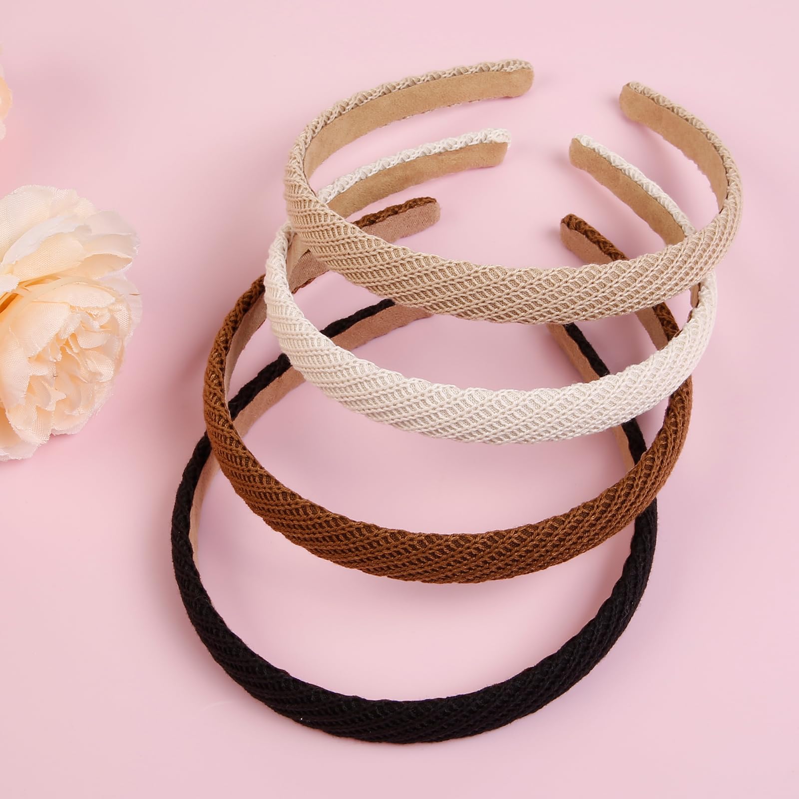 AIBFRID headband on model side profile demonstrating slim look and neat hair control