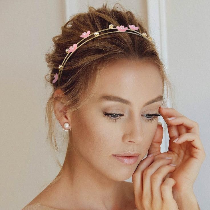 AIBFRID on model bridal style enhances hairstyle with elegant charm