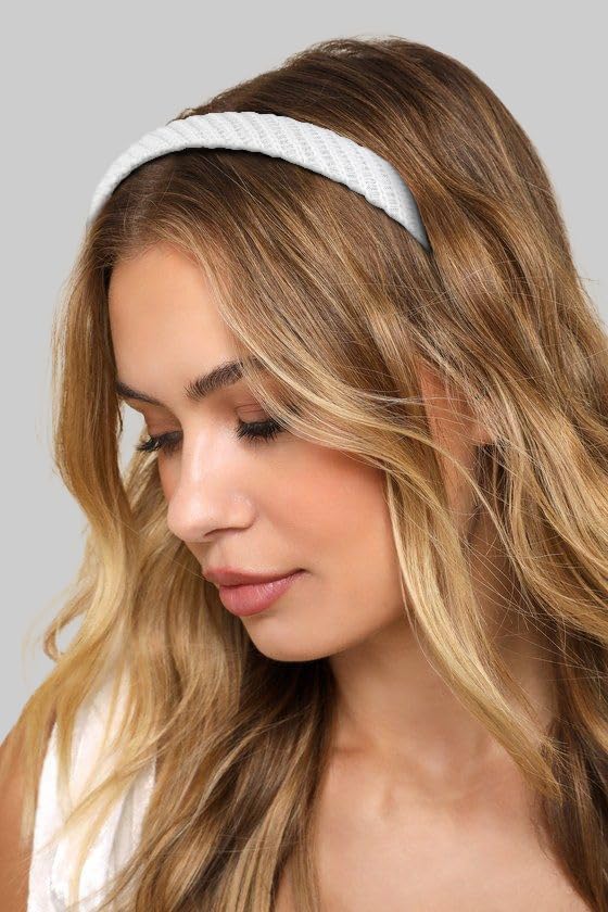 AIBFRID shown styling a bun with headband adding polished finish and lightweight comfort