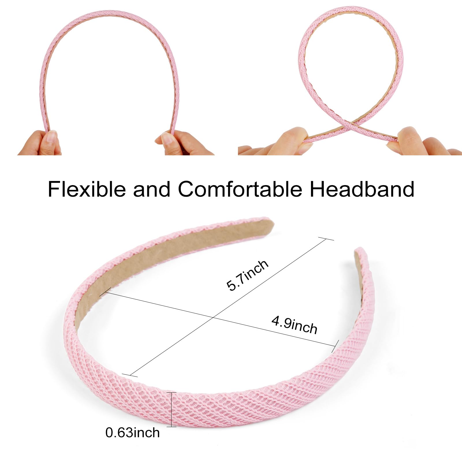AIBFRID headband worn with loose hair demonstrating non-slip hold and subtle style