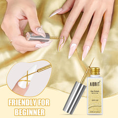AIBRIT single bottle held in hand to show 10ml scale and user-friendly brush