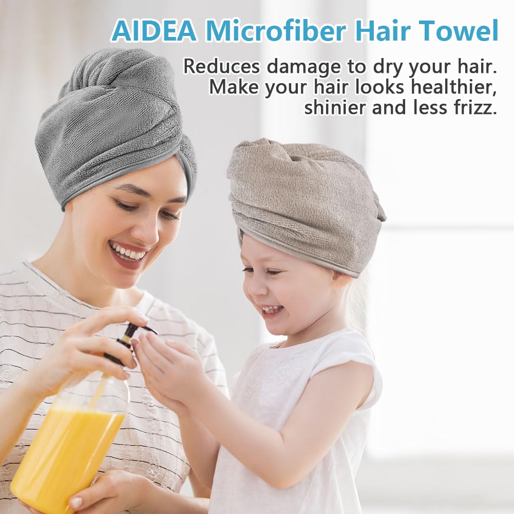 AIDEA folded multicolor turbans stacked for easy rotation and storage