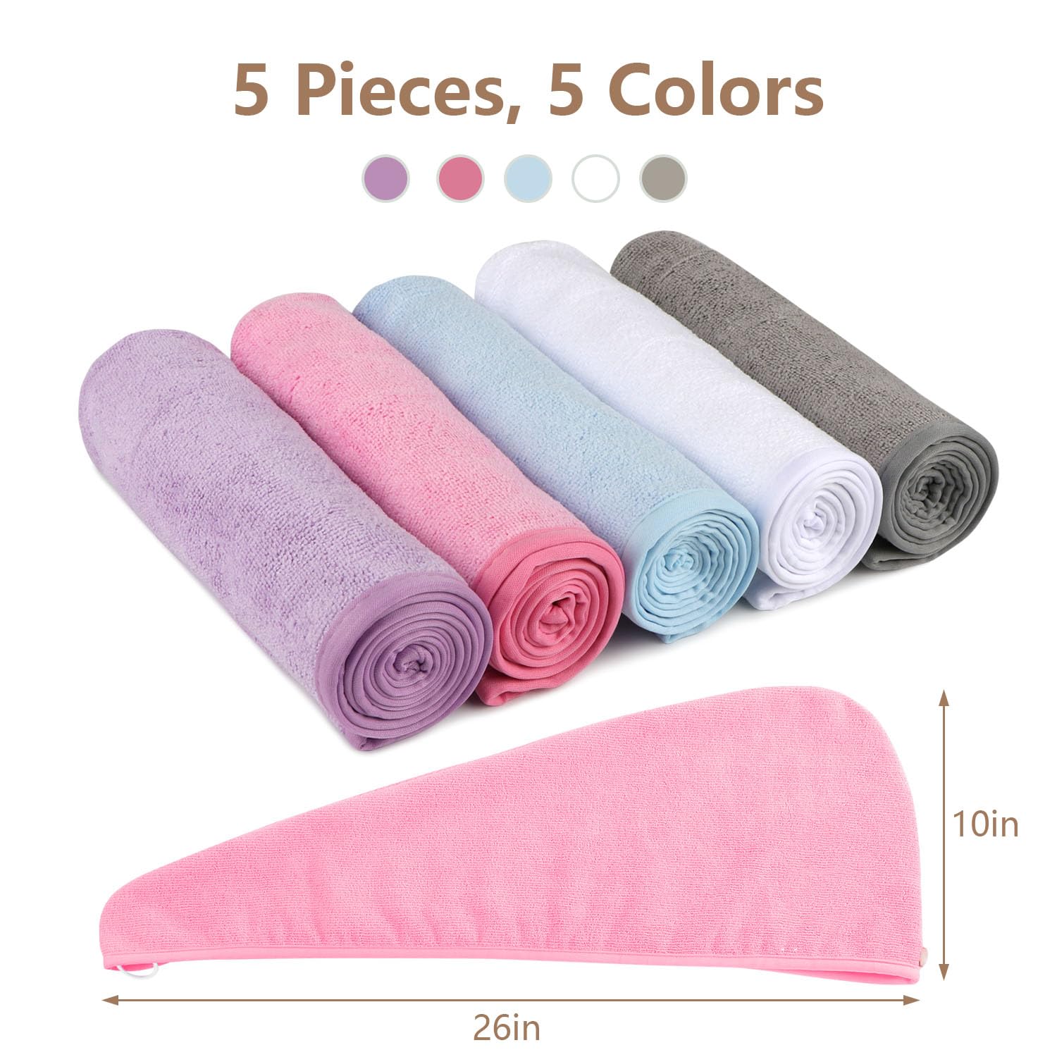 AIDEA turban displayed on bathroom shelf for stylish storage and convenience
