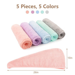 AIDEA hair towel wrap worn by model demonstrating secure hands-free drying
